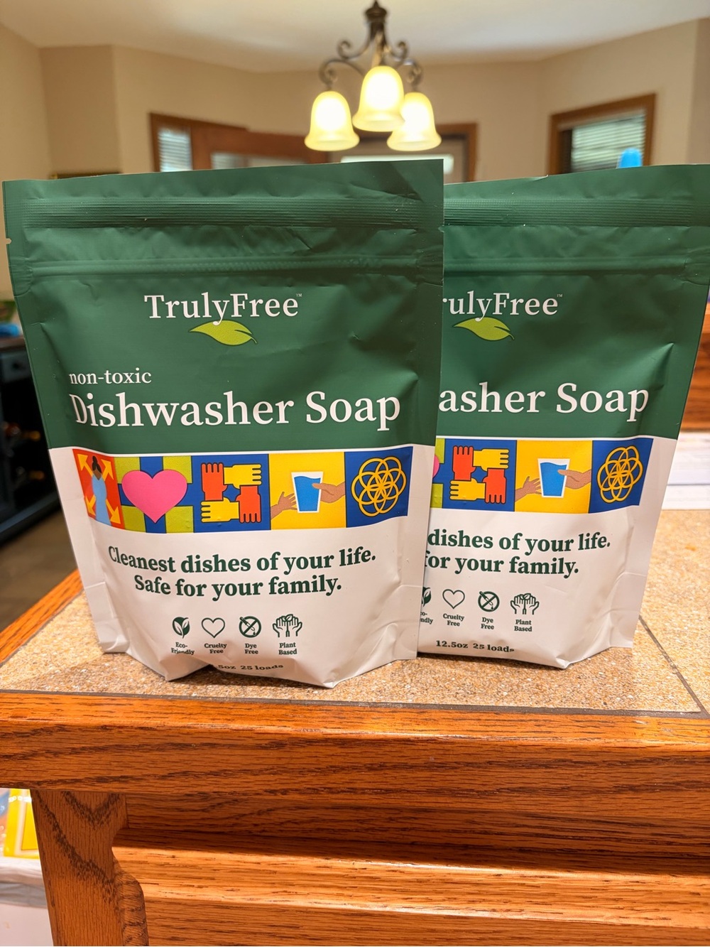 TRULY FREE Non-Toxic Dishwasher Soap, 2 pack